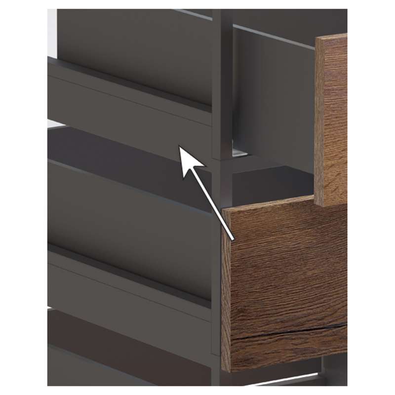 Cadro Profilé pour tiroir AvanTech YOU / Actro YOU / Actro 5D - HETTICH