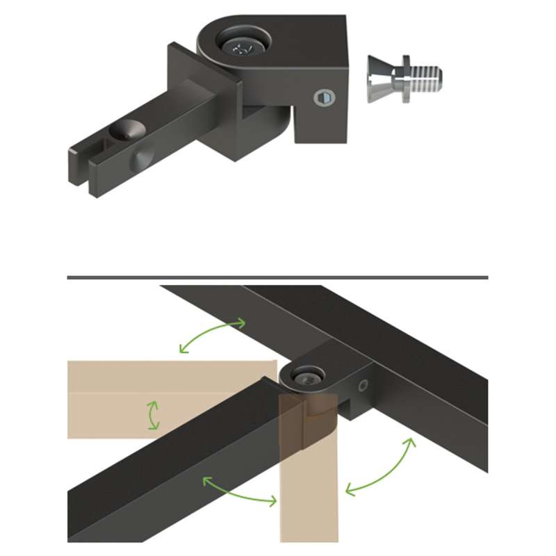 Cadro Raccord à vis 180° - HETTICH
