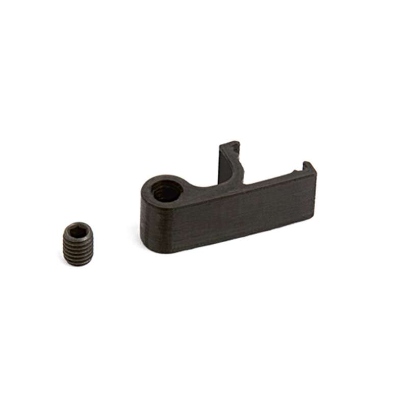 Cadro Vitrine Taquet d’étagère en verre-clip 2 côtés noir - HETTICH