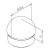 Embout de tube arrondi D.25,4 - MB2